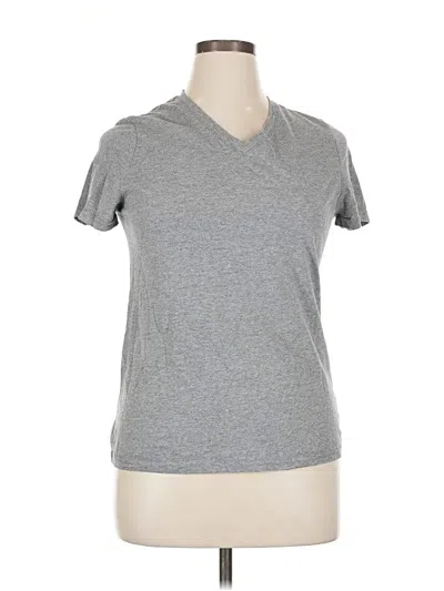 Pre-owned Faded Glory Short Sleeve Turtleneck In Gray