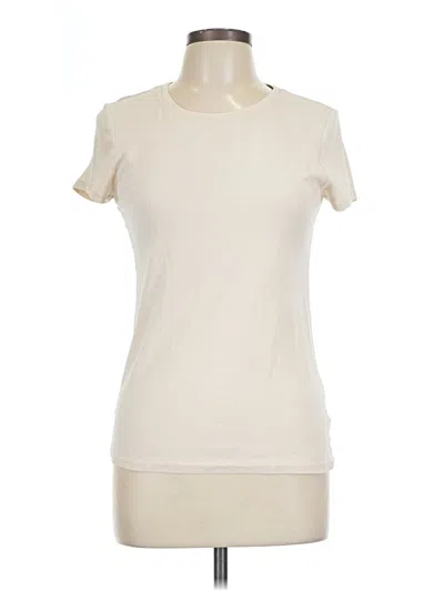 Pre-owned Faded Glory Short Sleeve Turtleneck In White