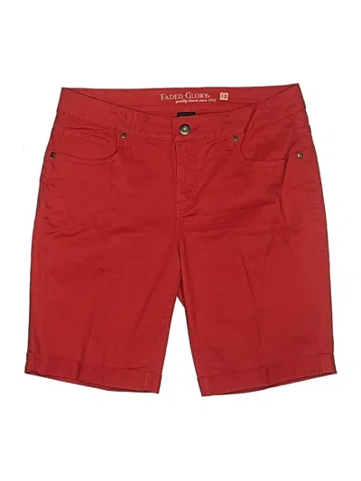 Pre-owned Faded Glory Shorts In Red