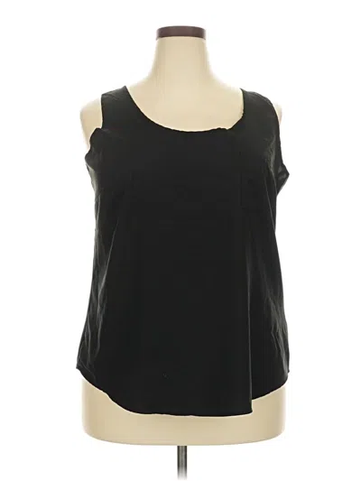Pre-owned Faded Glory Sleeveless Blouse In Black
