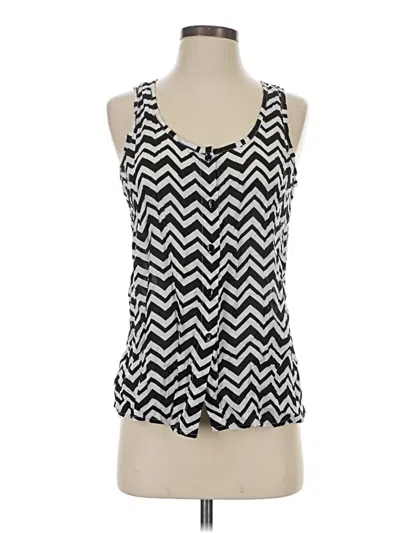 Pre-owned Faded Glory Sleeveless Blouse In Black