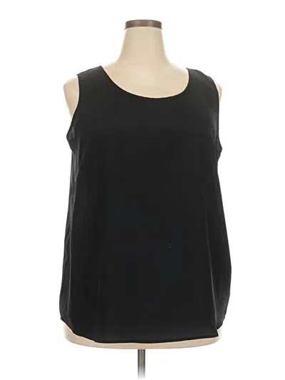 Pre-owned Faded Glory Sleeveless Blouse In Black