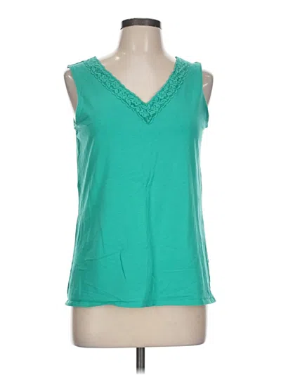 Pre-owned Faded Glory Sleeveless Blouse In Blue