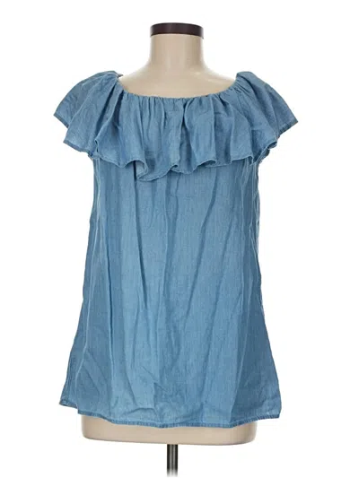 Pre-owned Faded Glory Sleeveless Blouse In Blue
