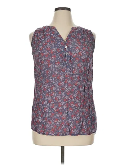 Pre-owned Faded Glory Sleeveless Blouse In Blue
