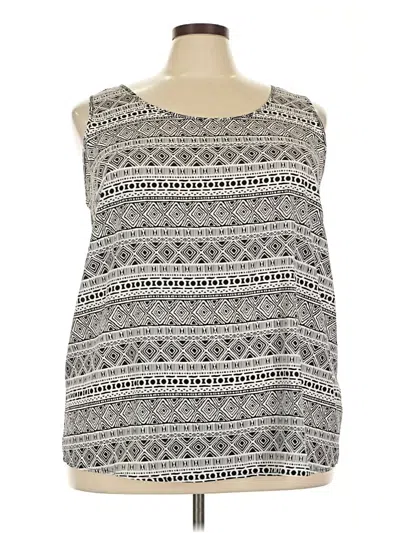 Pre-owned Faded Glory Sleeveless Blouse In Gray