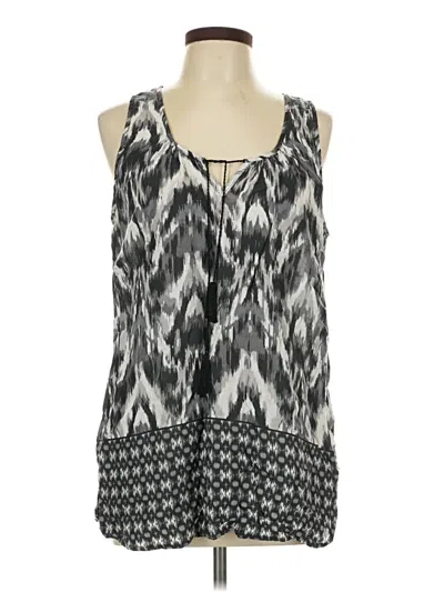 Pre-owned Faded Glory Sleeveless Blouse In Gray