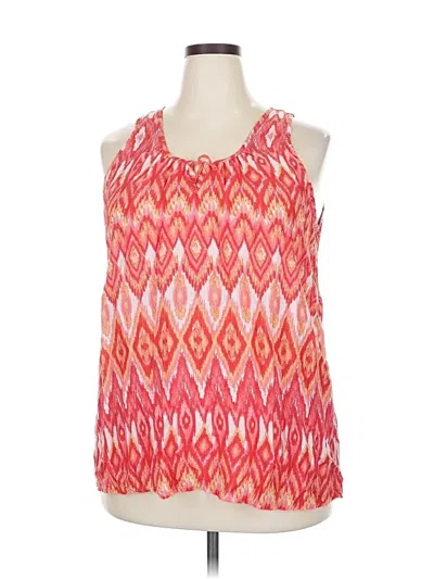 Pre-owned Faded Glory Sleeveless Blouse In Orange