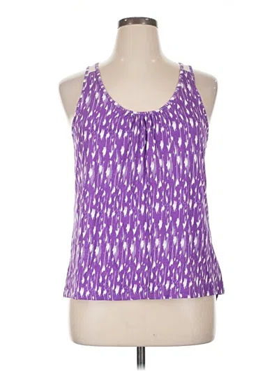 Pre-owned Faded Glory Sleeveless Blouse In Purple