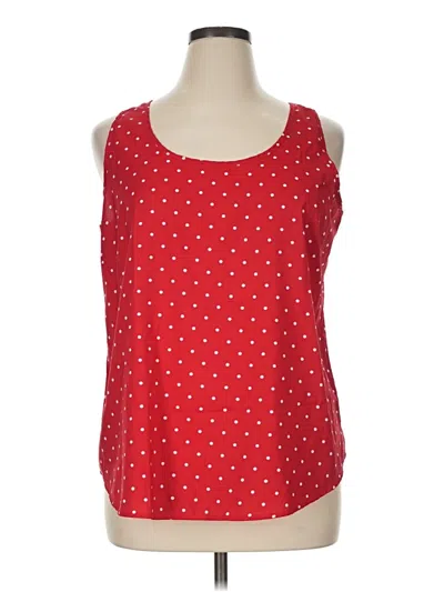 Pre-owned Faded Glory Sleeveless Blouse In Red