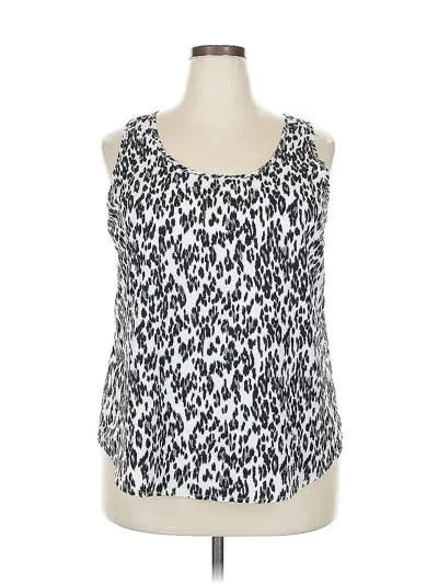 Pre-owned Faded Glory Sleeveless Blouse In Silver