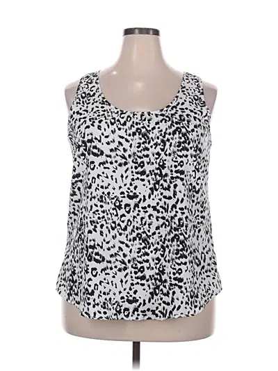 Pre-owned Faded Glory Sleeveless Blouse In Silver