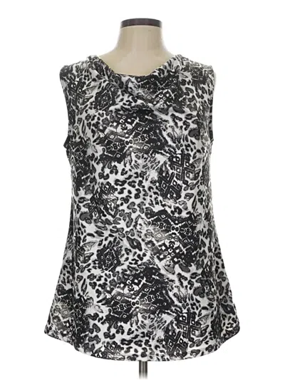 Pre-owned Faded Glory Sleeveless Blouse In Silver