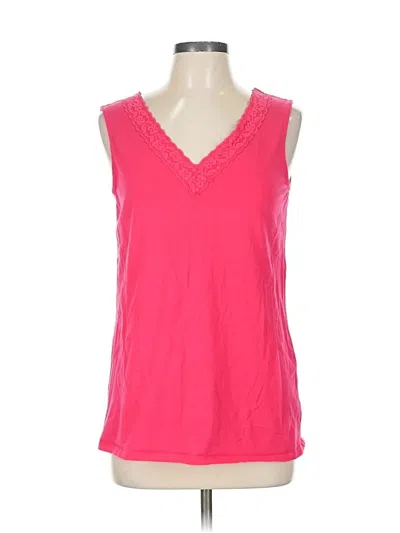 Pre-owned Faded Glory Sleeveless T-shirt In Pink