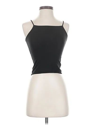 Pre-owned Faded Glory Sleeveless Top Black Halter Neckline Tops