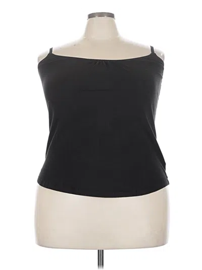 Pre-owned Faded Glory Sleeveless Top Black Strapless Neckline Tops