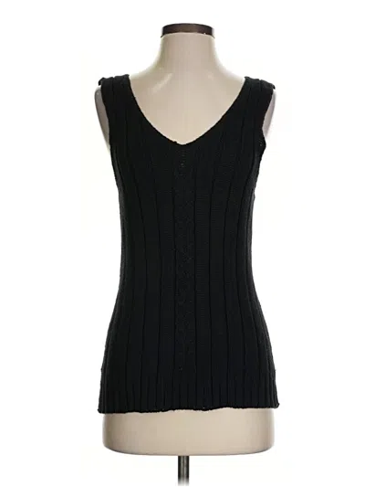 Pre-owned Faded Glory Sleeveless Top Black Sweetheart Neckline Tops