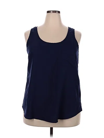 Pre-owned Faded Glory Sleeveless Top Blue Scoop Neck Tops