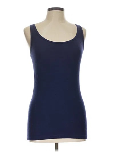 Pre-owned Faded Glory Sleeveless Top Blue Scoop Neck Tops