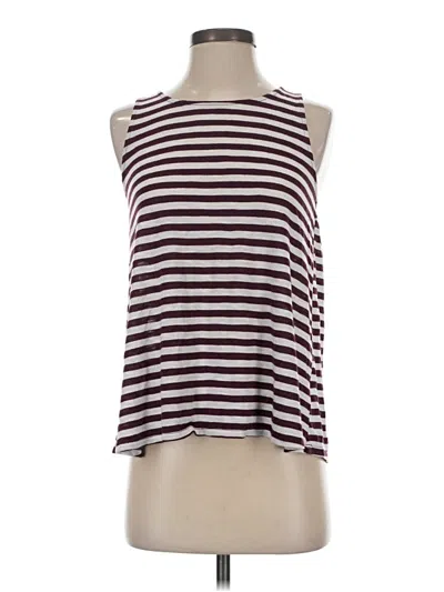 Pre-owned Faded Glory Sleeveless Top Burgundy Boatneck Tops