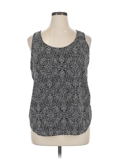 Pre-owned Faded Glory Sleeveless Top Gray Scoop Neck Tops