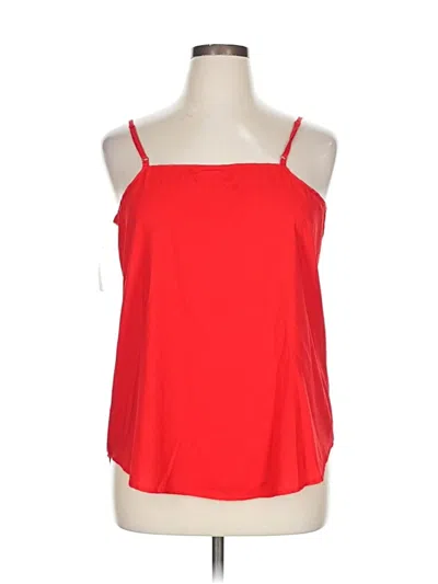 Pre-owned Faded Glory Sleeveless Top Red Halter Neckline Tops