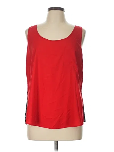 Pre-owned Faded Glory Sleeveless Top Red Scoop Neck Tops