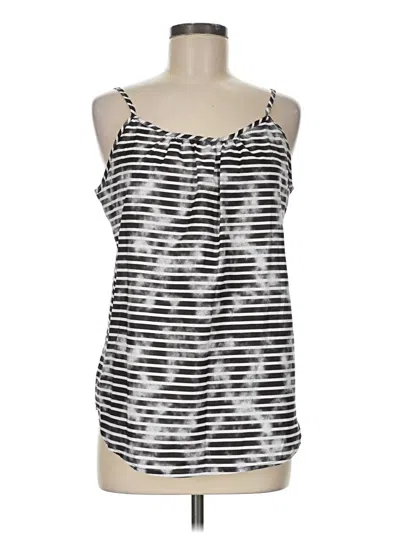 Pre-owned Faded Glory Sleeveless Top Silver Halter Neckline Tops