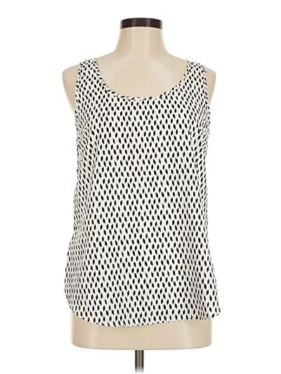 Pre-owned Faded Glory Sleeveless Top Silver Scoop Neck Tops