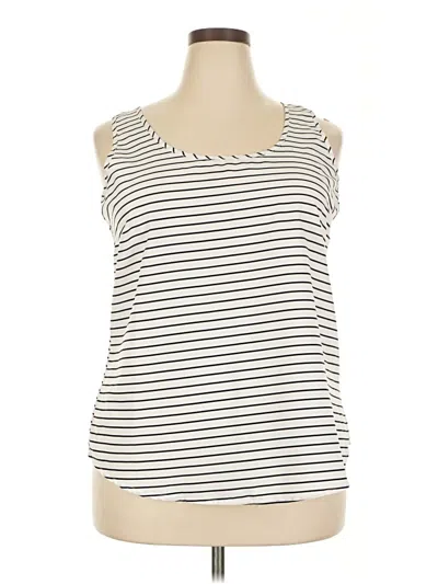 Pre-owned Faded Glory Sleeveless T-shirt In Ivory