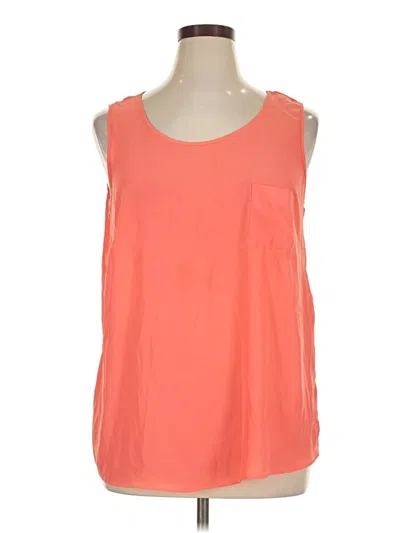 Pre-owned Faded Glory Sleeveless T-shirt In Orange