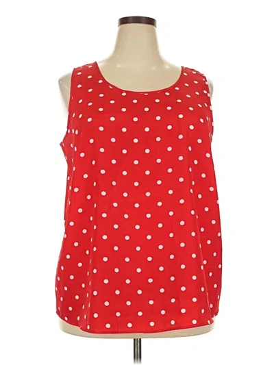 Pre-owned Faded Glory Sleeveless T-shirt In Red