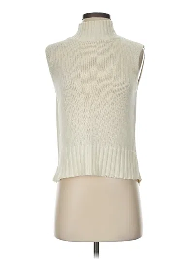 Pre-owned Faded Glory Sweater Vest In White