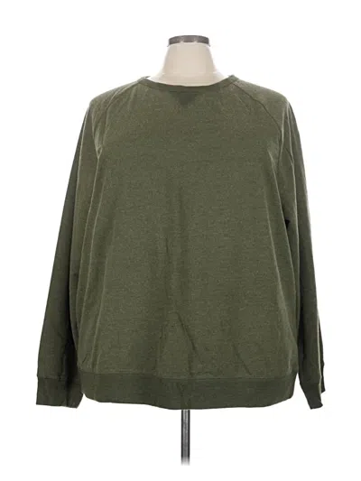 Pre-owned Faded Glory Sweatshirt In Green