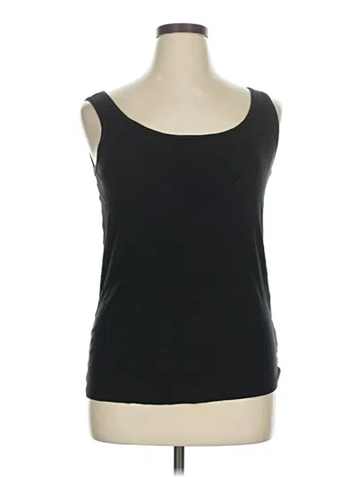 Pre-owned Faded Glory Tank Top Black Strapless Neckline Tops