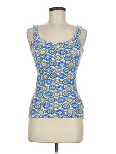 Pre-owned Faded Glory Tank Top Blue Strapless Neckline Tops