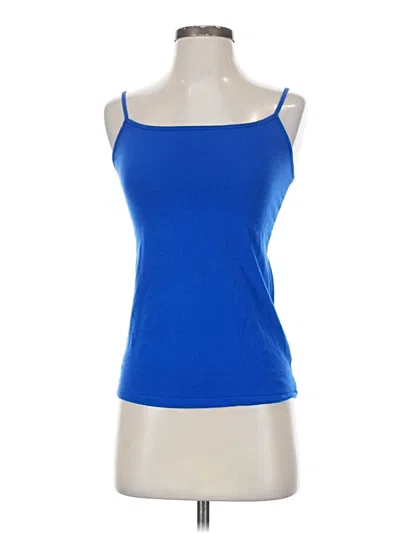 Pre-owned Faded Glory Tank Top Blue Strapless Neckline Tops