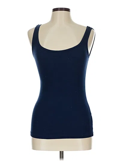 Pre-owned Faded Glory Tank Top Blue Strapless Neckline Tops