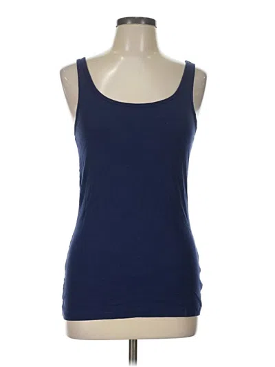 Pre-owned Faded Glory Tank Top Blue Strapless Neckline Tops