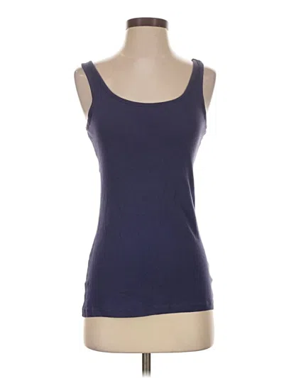 Pre-owned Faded Glory Tank Top Blue Strapless Neckline Tops