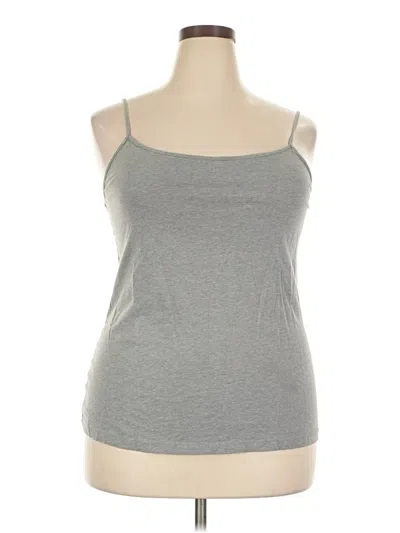 Pre-owned Faded Glory Tank Top Gray Strapless Neckline Tops