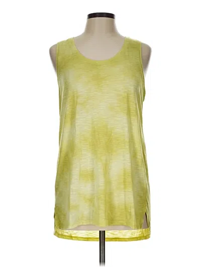Pre-owned Faded Glory Tank Top Green Halter Neckline Tops