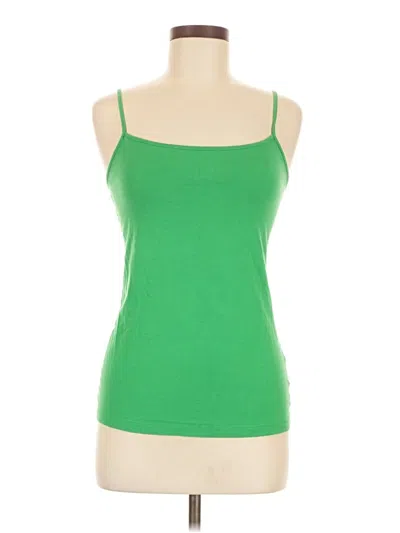 Pre-owned Faded Glory Tank Top Green Strapless Neckline Tops