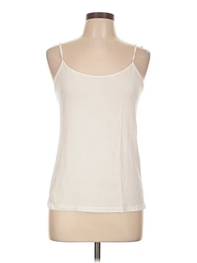Pre-owned Faded Glory Tank Top Ivory Strapless Neckline Tops In White