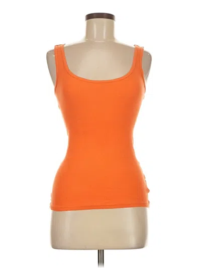 Pre-owned Faded Glory Tank Top Orange Strapless Neckline Tops