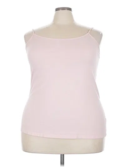 Pre-owned Faded Glory Tank Top Pink Strapless Neckline Tops