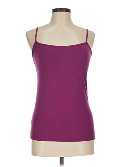 Pre-owned Faded Glory Tank Top Purple Strapless Neckline Tops