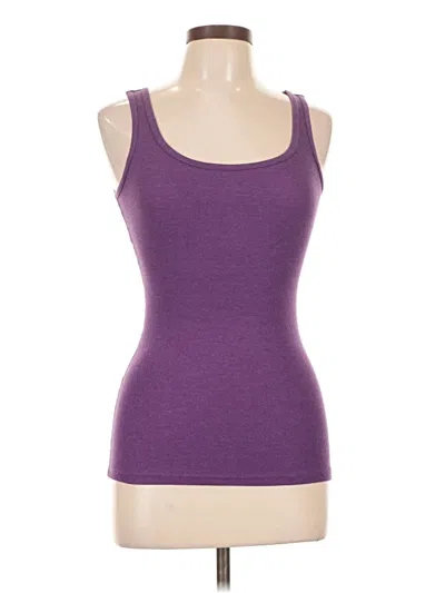 Pre-owned Faded Glory Tank Top Purple Strapless Neckline Tops