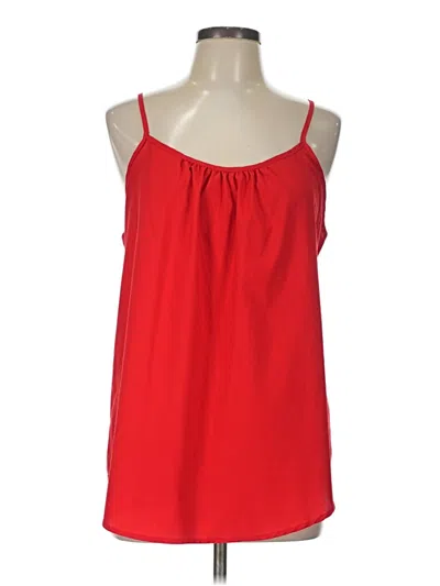 Pre-owned Faded Glory Tank Top Red Halter Neckline Tops