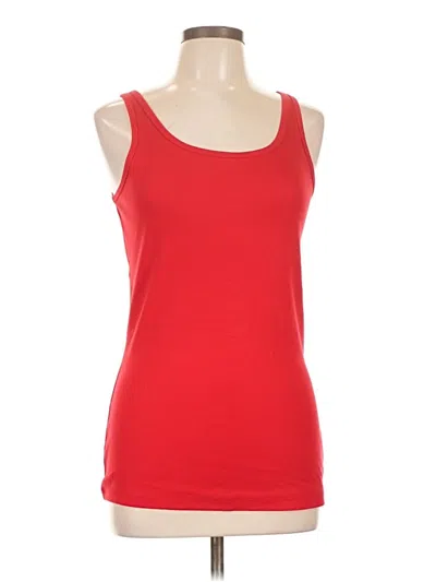 Pre-owned Faded Glory Tank Top Red Strapless Neckline Tops